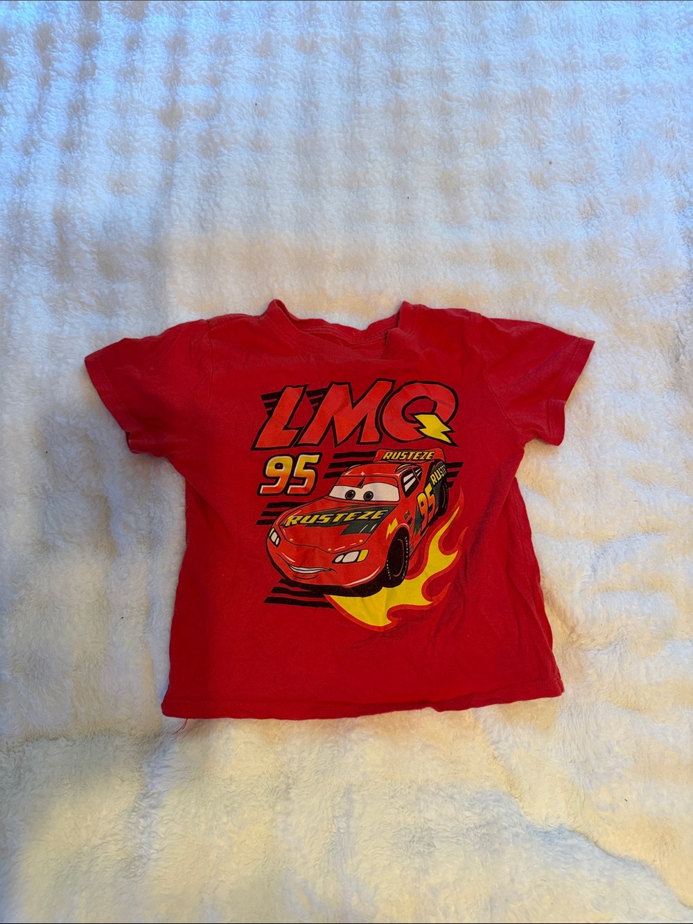 Disney/Pixar Cars Lightning McQueen Red Graphic Kids Tee